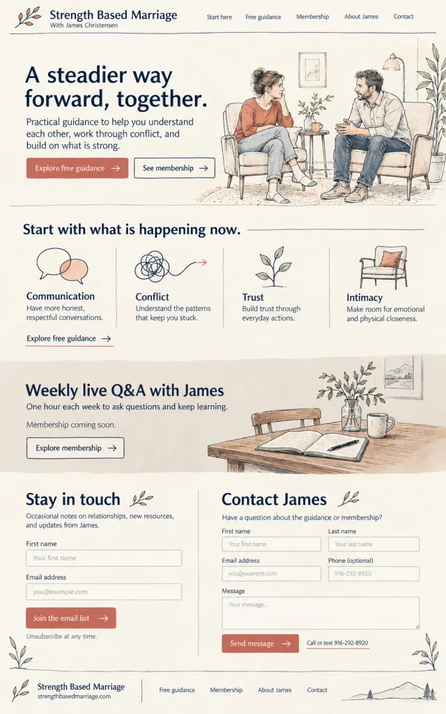 Line drawing — website design preview