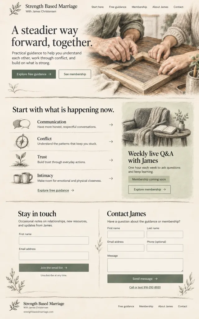 Charcoal — website design preview
