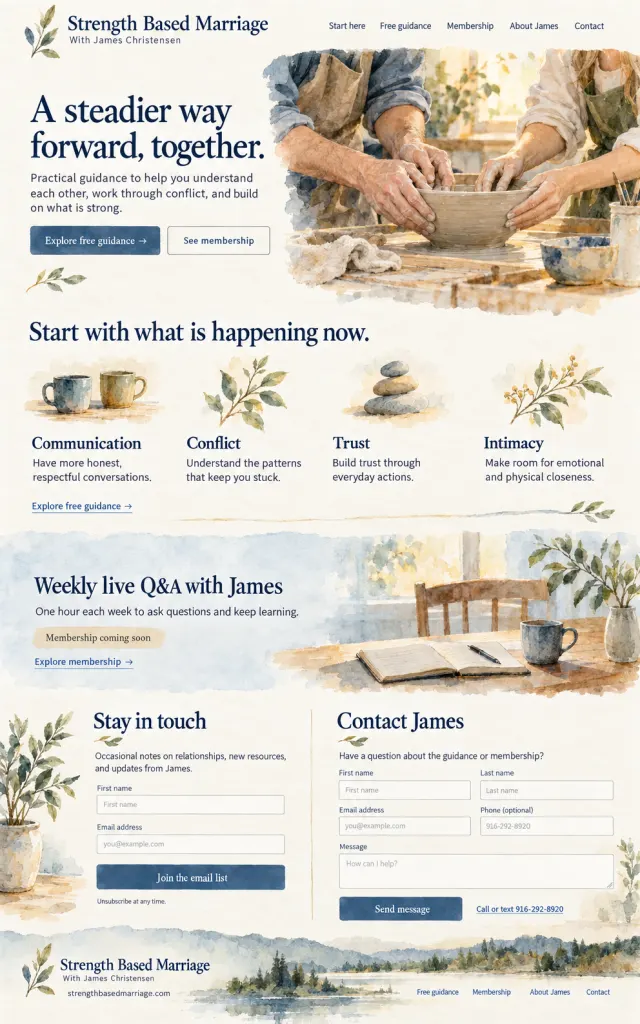 Watercolor — website design preview